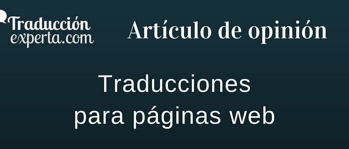 Artículo sobre las traducciones para páginas web