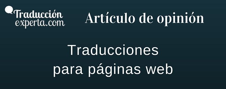 Artículo sobre las traducciones para páginas web